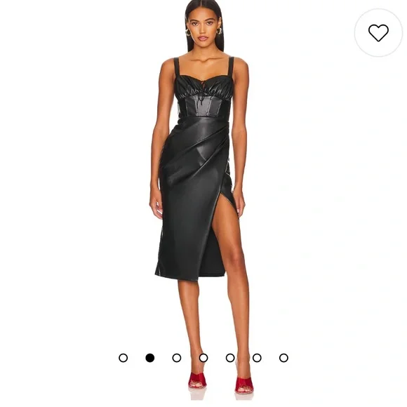 black leather dungaree dress Black Leather Jogger Dungaree - Men - Size: S / Black main image 0